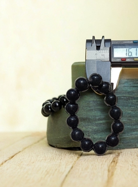 圆珠手串聚财护身好运泰山玉手链