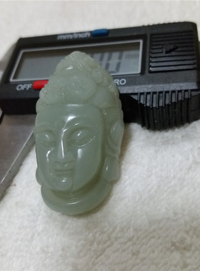 天然和田玉正品观音挂件玉坠无杂质观音吊坠保平安观世音菩萨俄料