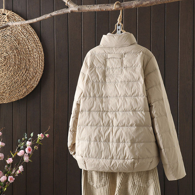 Winter large size stand collar cotton coat for women, light and warm, fashionable design, casual and versatile bread coat, cotton-padded jacket