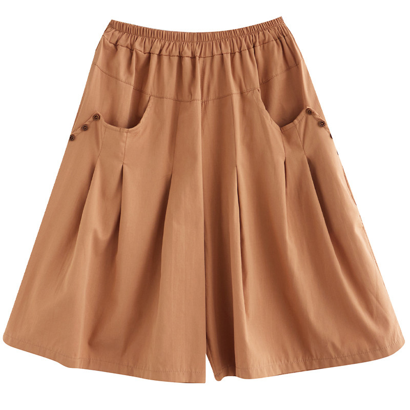 大码胖mm显瘦宽松阔腿五分裤子女士夏季薄款短裤休闲直筒百搭中裤,淘宝优惠券,粉丝福利购,淘宝优惠卷