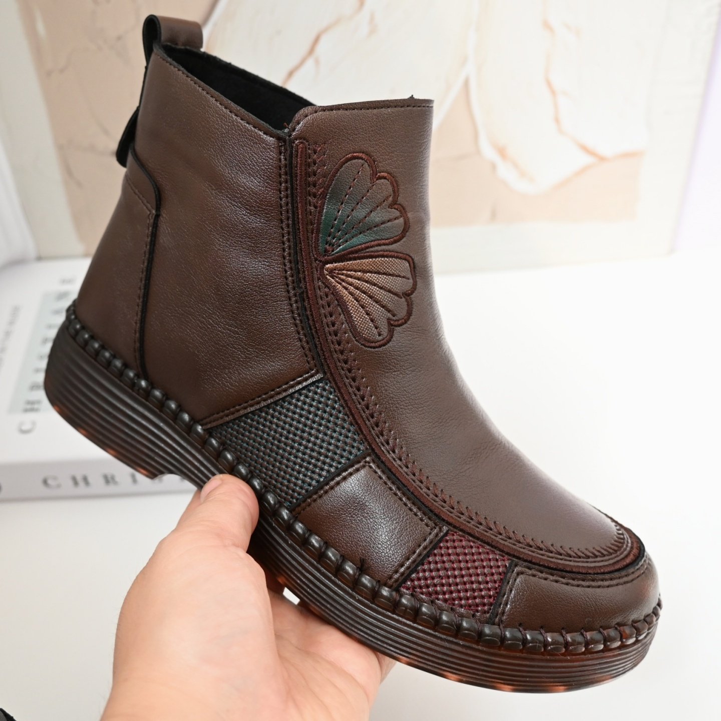 25老北京布鞋中老年妈妈鞋牛筋底软底面短靴秋冬季二棉鞋女士加绒,淘宝优惠券,粉丝福利购,淘宝优惠卷