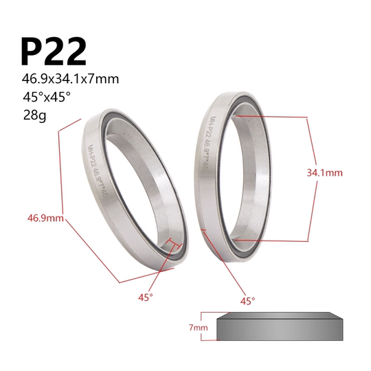 38/39/41/41.8/44/46.9/49/51/52mm front fork headset bearing press-fit wrist set repair bearing