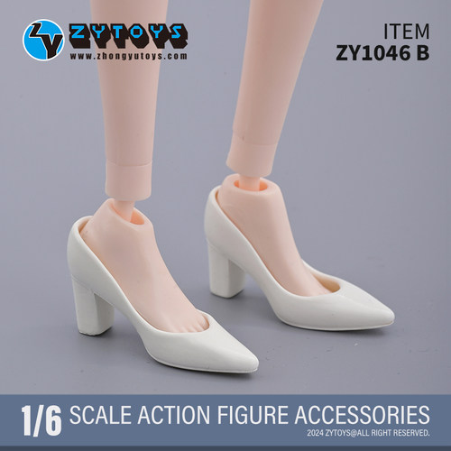 ZYTOYS 1/6 ZY1046 包头半拖鞋 平底凉拖鞋 娃娃 手办 女兵人鞋子 - 图2