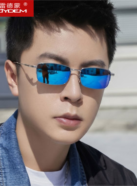 小方框太阳眼镜男士开车墨镜