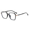 Anti-blue light glasses with large frames for eye protection can be equipped with myopia glasses