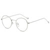 Men's radiation protection glasses can be equipped with trendy gold wire round frames