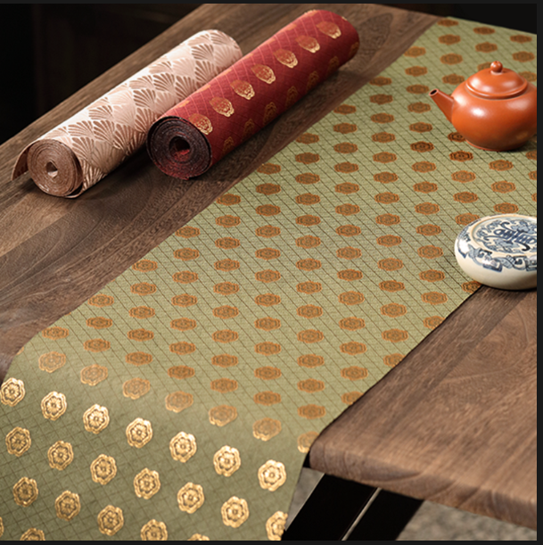 锦缎织茶席布西阵织茶桌桌旗茶垫禅意茶旗禅意防水茶台布垫茶桌垫,淘宝优惠券,粉丝福利购,淘宝优惠卷