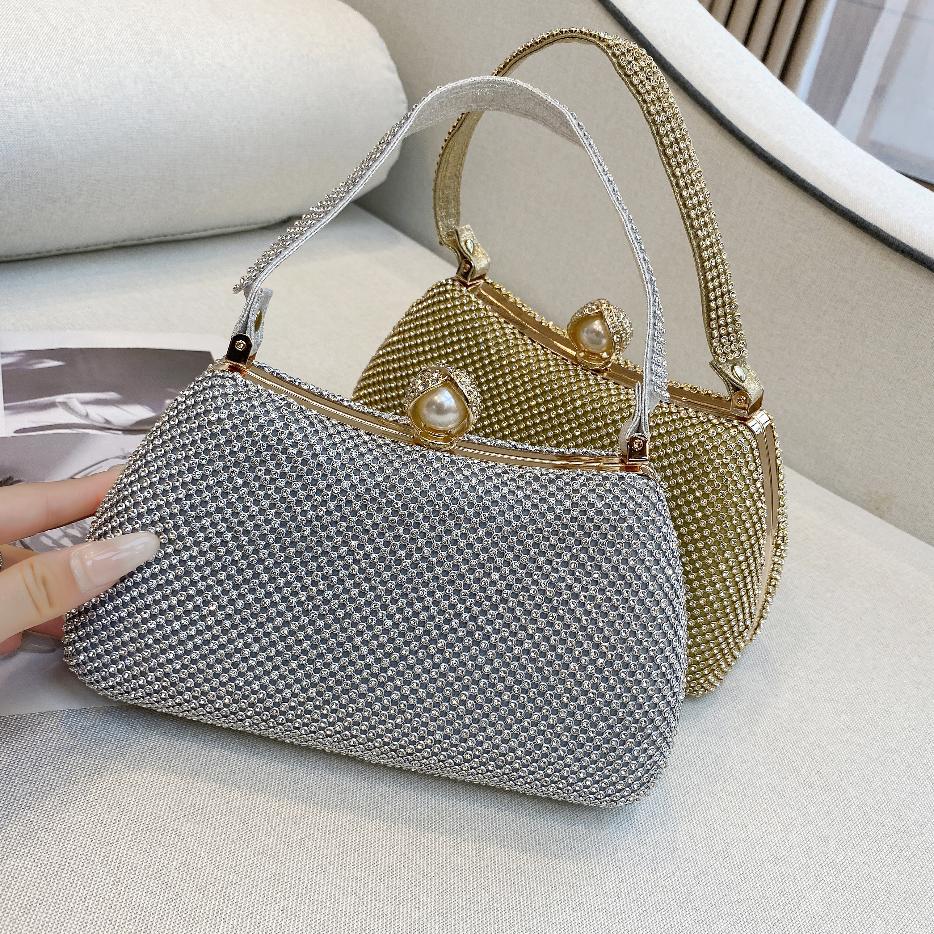 高端水钻晚宴手拿包女士气质旗袍手拎包名媛礼服单肩宴会手提包,淘宝优惠券,粉丝福利购,淘宝优惠卷