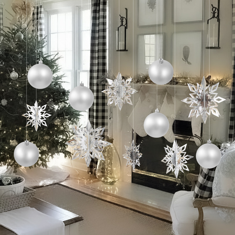 圣诞节装饰活动场景氛围布置圆球吊球挂饰天花板挂件橱窗挂饰,淘宝优惠券,粉丝福利购,淘宝优惠卷