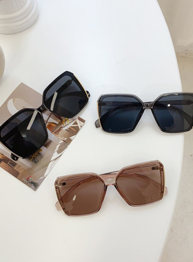 墨镜防晒大方框长脸黑色太阳镜