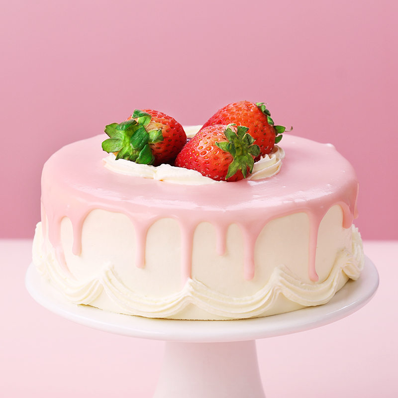 诺心草莓云霓水果慕斯生日蛋糕网红甜点儿童草莓水果蛋糕同城配送