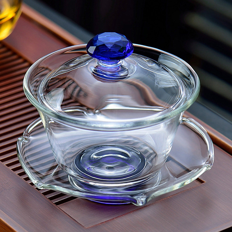 创典玻璃盖碗加厚三才盖碗家用大号耐热玻璃泡茶碗透明盖碗茶碗,淘宝优惠券,粉丝福利购,淘宝优惠卷