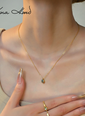 KNA珂娜「迷你香水瓶」mini纯银吊坠项链女小巧香水造型气质百搭