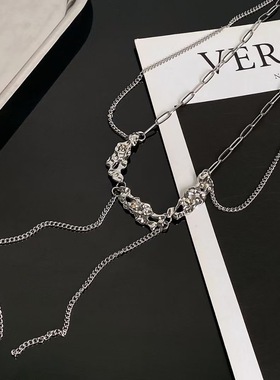 锁骨链欧美流苏蝴蝶链条项链