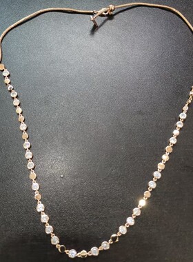 蜜语纪许蜜语朱珠同款蜂窝间钻项链时尚百搭感大气优雅锁骨链女