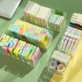 Акриловая настольная коробка для хранения, заметка, прямоугольные канцтовары