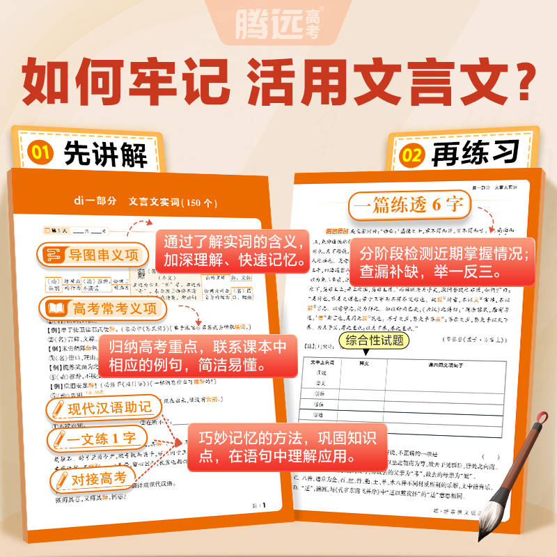 腾远高考】高中语文必考文言文实词虚词专项训练阅读理解全解高一二三年级高中总复习教辅资料万维教育语文古代汉语常用字字典词典 - 图1