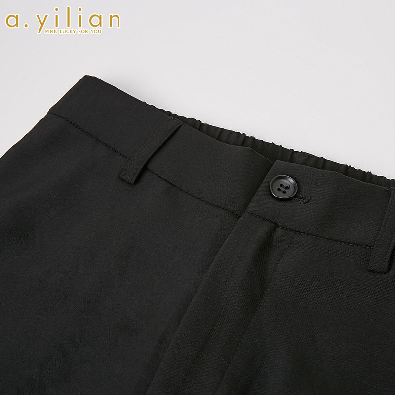阿依莲2020夏新款女时尚百搭休闲裤 ayilian休闲裤