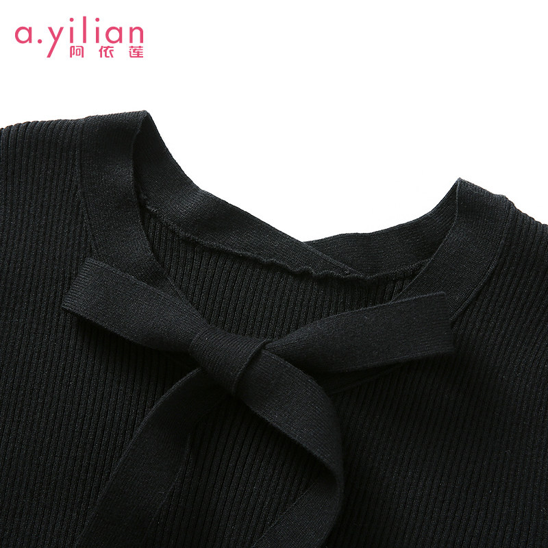 阿依莲2020春秋季新品韩版连衣裙 ayilian连衣裙