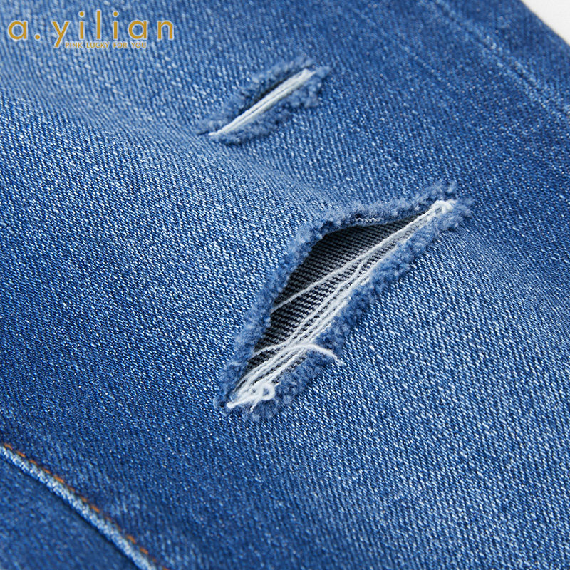 阿依莲2020 ayilian牛仔裤