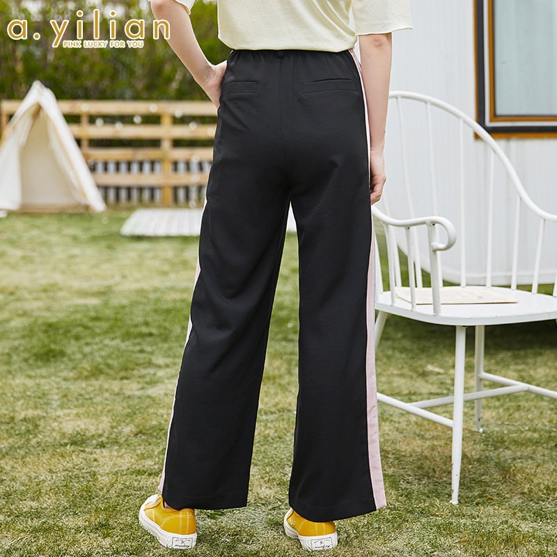 阿依莲2020夏新款女时尚百搭休闲裤 ayilian休闲裤