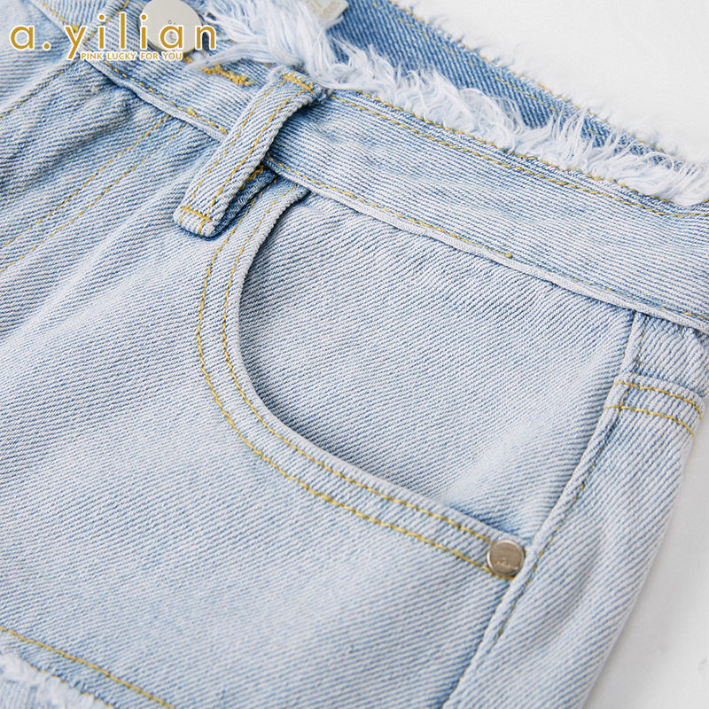 阿依莲女2020夏新款时尚百搭绣短裙 ayilian休闲裤