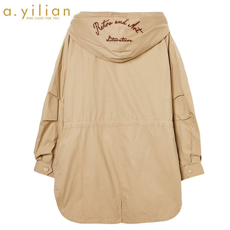 阿依莲2021新款女外套韩版气质风衣 ayilian风衣