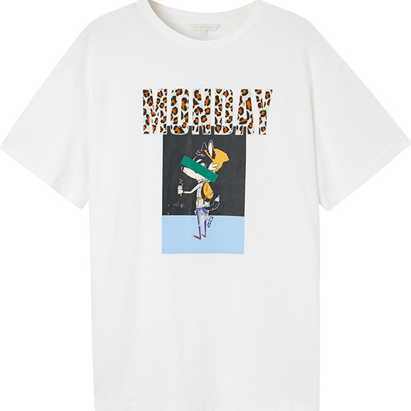 阿依莲2020夏季新款韩版纯色t恤 ayilianT恤