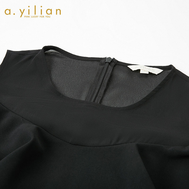 阿依莲2020夏新款女时尚百搭连衣裙 ayilian连衣裙