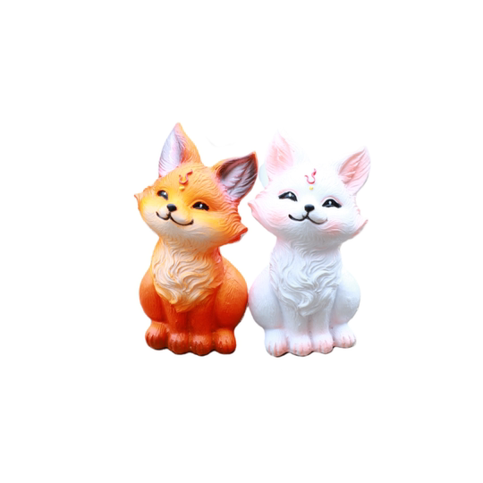 Cute nine-tailed fox tail succulent flowerpot ornament