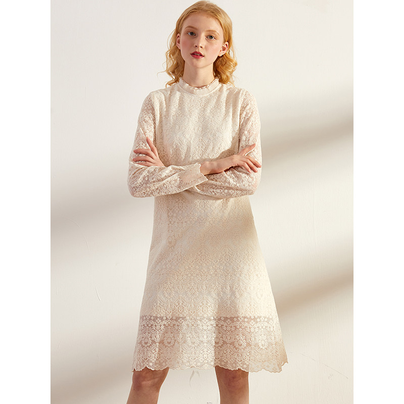 配大衣中长款毛衣裙仙女2020连衣裙 兰洛琳连衣裙