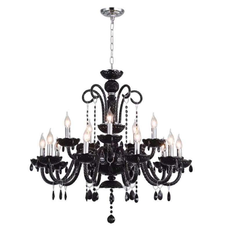 法式复古客厅水晶吊灯轻奢灯具黑色高级感2026新款设计师大厅主灯,淘宝优惠券,粉丝福利购,淘宝优惠卷