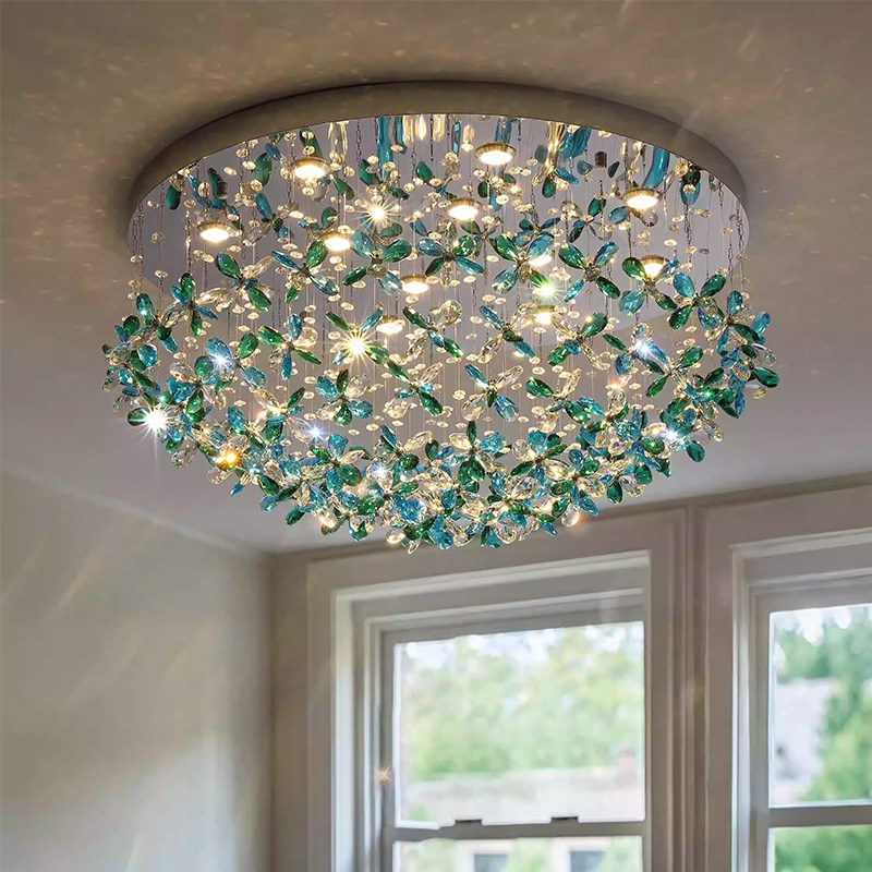 客厅吸顶灯2026新款现代简约大气大厅主灯轻奢设计师艺术水晶灯具,淘宝优惠券,粉丝福利购,淘宝优惠卷