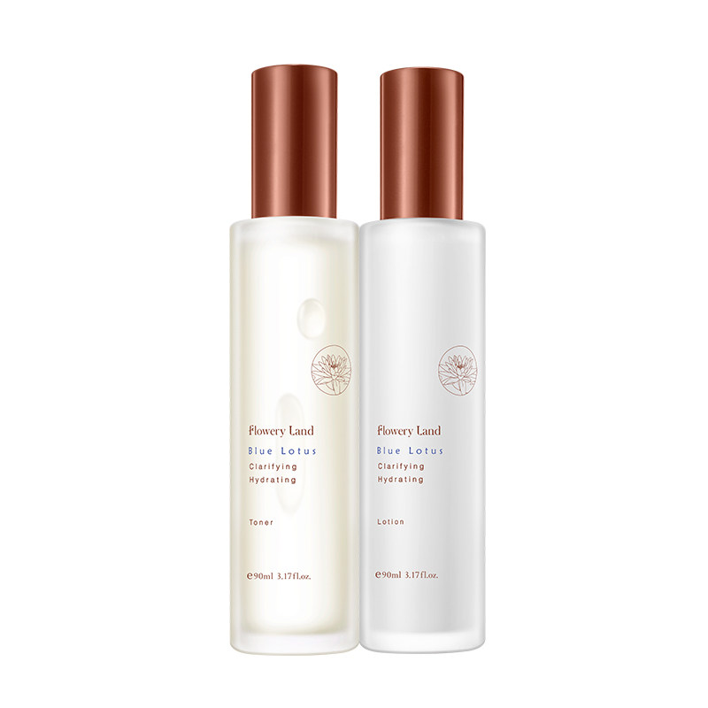 花肌粹蓝莲水乳液补水滋润面部护理 花肌粹面部护理套装