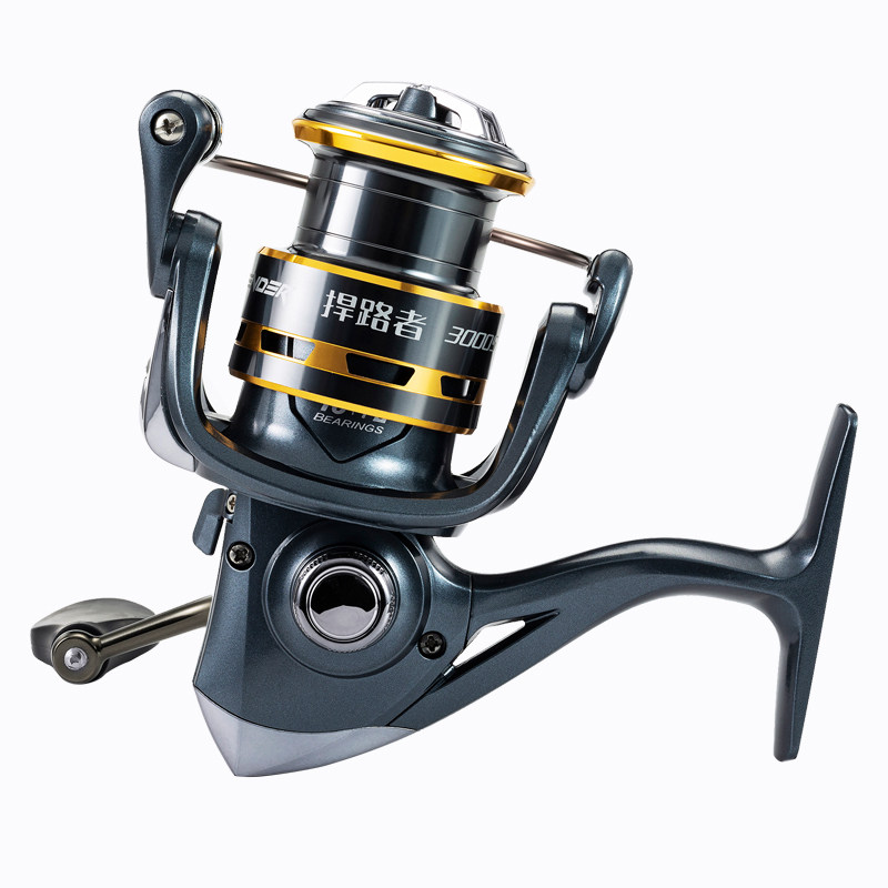 光威捍路者纺车轮浅线杯斜切口金属渔轮微物路亚海竿远投轮轮鱼轮 - 图3