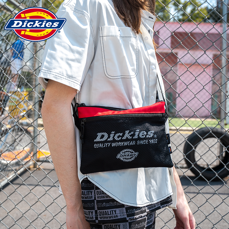 dickies箱包旗舰店Dickies新款品牌LOGO印花斜挎包休闲运动潮流单肩包2