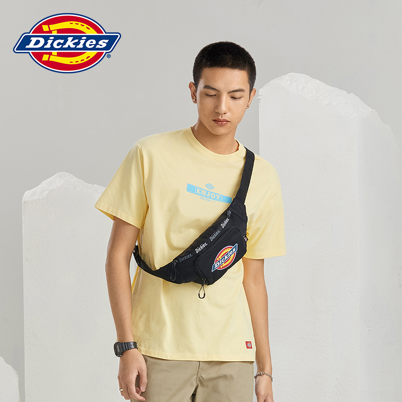 dickies箱包旗舰店【商场同款】Dickies包男女22年春夏新品logo休闲单肩胸包0106052