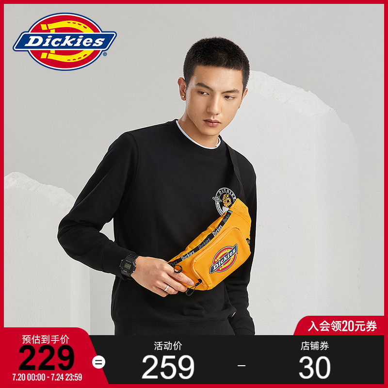 dickies箱包旗舰店【商场同款】Dickies包男女22年春夏新品logo休闲单肩胸包0106050