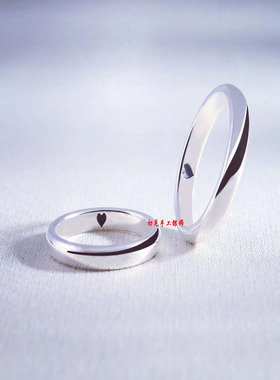 来图定制情侣戒指男女订做加工