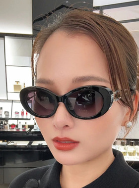 25N小香风墨镜双C猫眼太阳镜9179