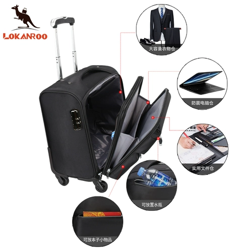 Кенгуру, водонепроницаемый чемодан для путешествий, 20 дюймов, ткань оксфорд