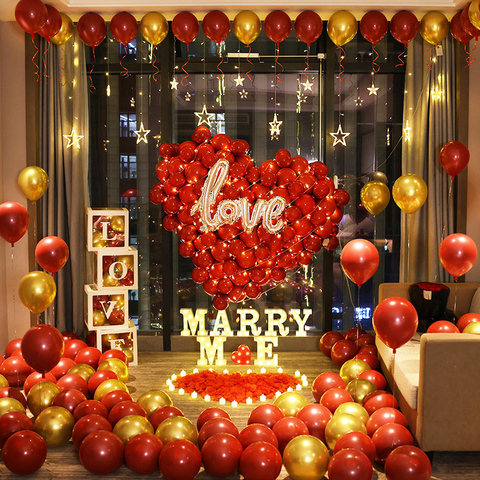 求婚道具浪漫惊喜场景创意布置用品字母灯表白室内装饰520情人节