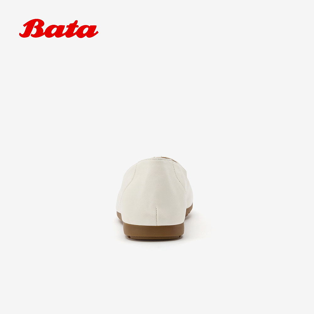 Bata深口单鞋女2026春季商场新款通勤百搭休闲羊皮一脚蹬73096AA6,淘宝优惠券,粉丝福利购,淘宝优惠卷