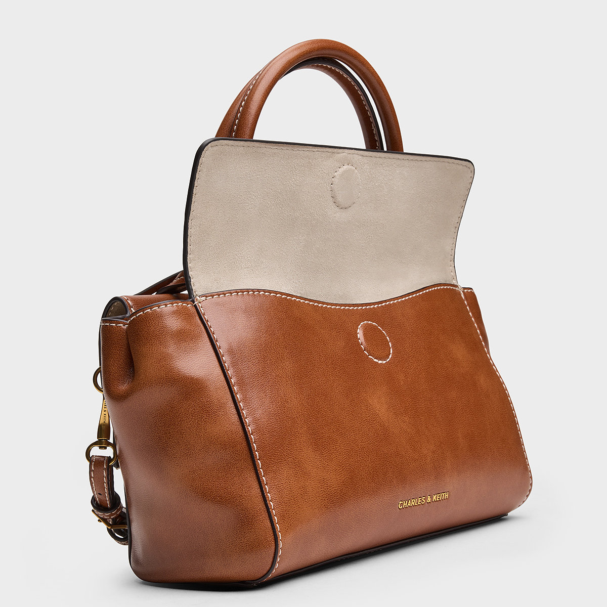 CHARLES&KEITH26春新品CK2-30671895学院风链条手提邮差包斜挎包,淘宝优惠券,粉丝福利购,淘宝优惠卷