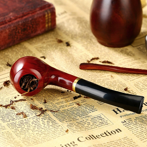 ZOBO Старомодный мундштук из сандалового дерева ручной работы, подарочная коробка