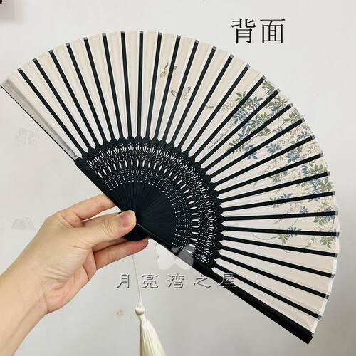 中国风古典折叠女式折扇汉服舞蹈扇随身携带小扇子夏季日用礼品扇 - 图1