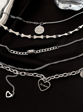 潮流百搭嘻哈项链女长款卫衣