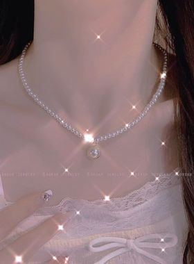 慕斯里珍珠项链女夏季新款