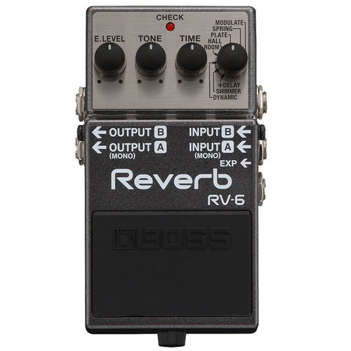 Boss RV6 RV500 Reverb混响单块效果器 吉他贝司混响综合效果器 - 图0
