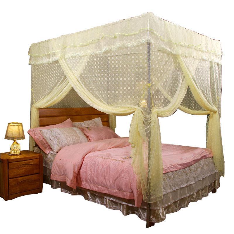 家用新款三开门1.8床3门双人特密落地蚊帐不锈钢支架1.5床幔公主,淘宝优惠券,粉丝福利购,淘宝优惠卷